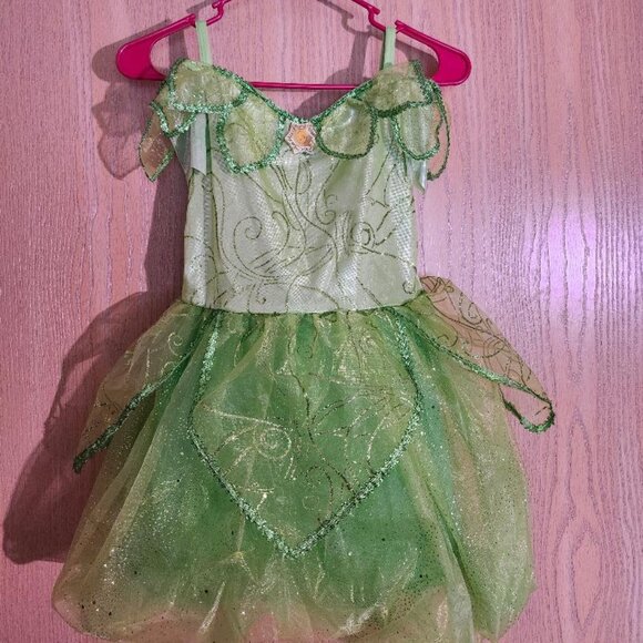 Disney tinkerbelle green, sparkly dress - Picture 1 of 4